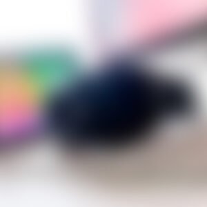 Black Headphone on Keyboard