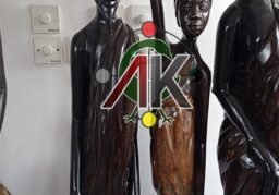 Wooden African Sculptures (Pair)