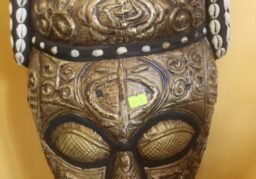 Brass Copper and Cowrie Mask