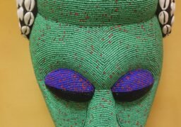 Intricate Beaded Tafari Mask