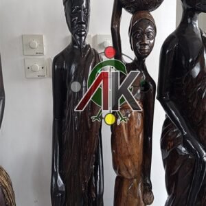 Wooden African Sculptures (Pair)