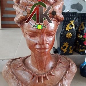 Wooden Bust Sculpture