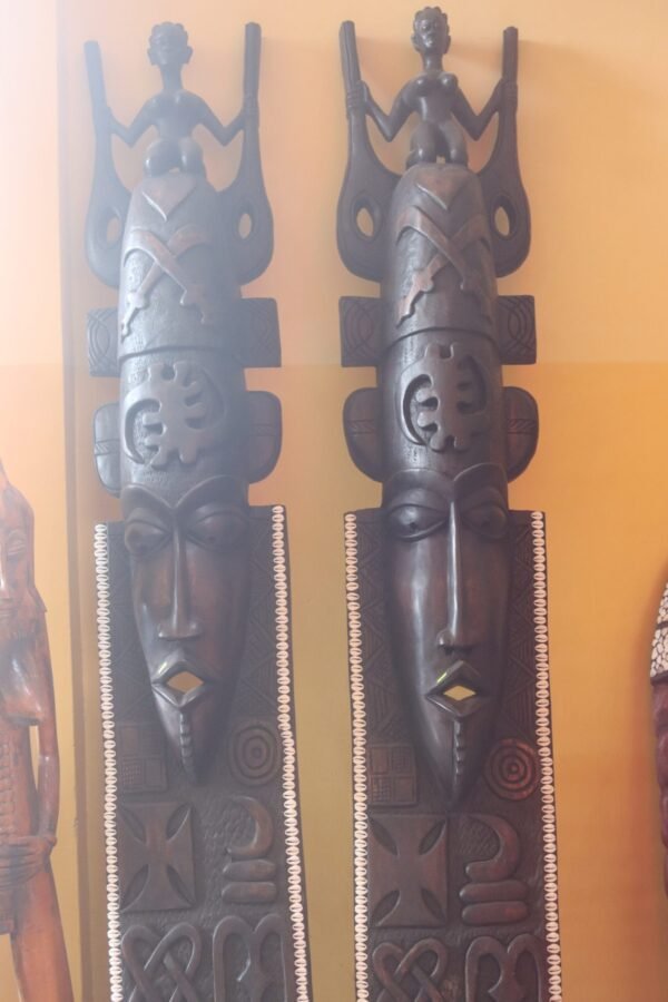 Yaa Asantewaa Masks - Pair