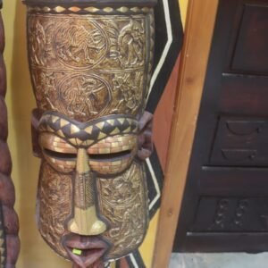 Sea Shell/Brass/Copper Mahogany Mask