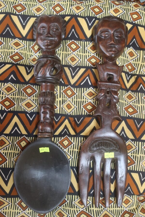 Hand-Carved Fork and Spoon