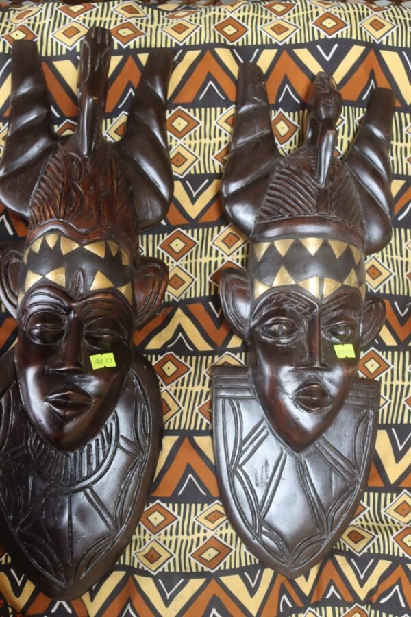 Handcrafted Horn Masks - Pair