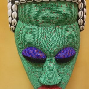 Intricate Beaded Tafari Mask